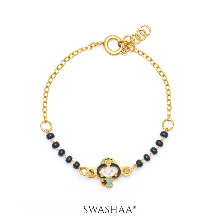 Jasmine's Charm 18K Gold Plated Kid's Nazariya Bracelet