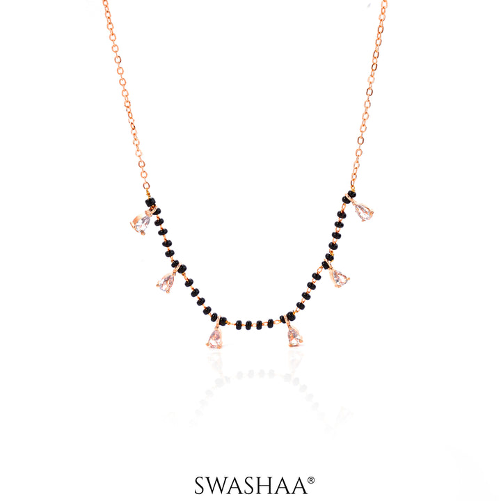 Kunika Rosegold Plated Mangalsutra