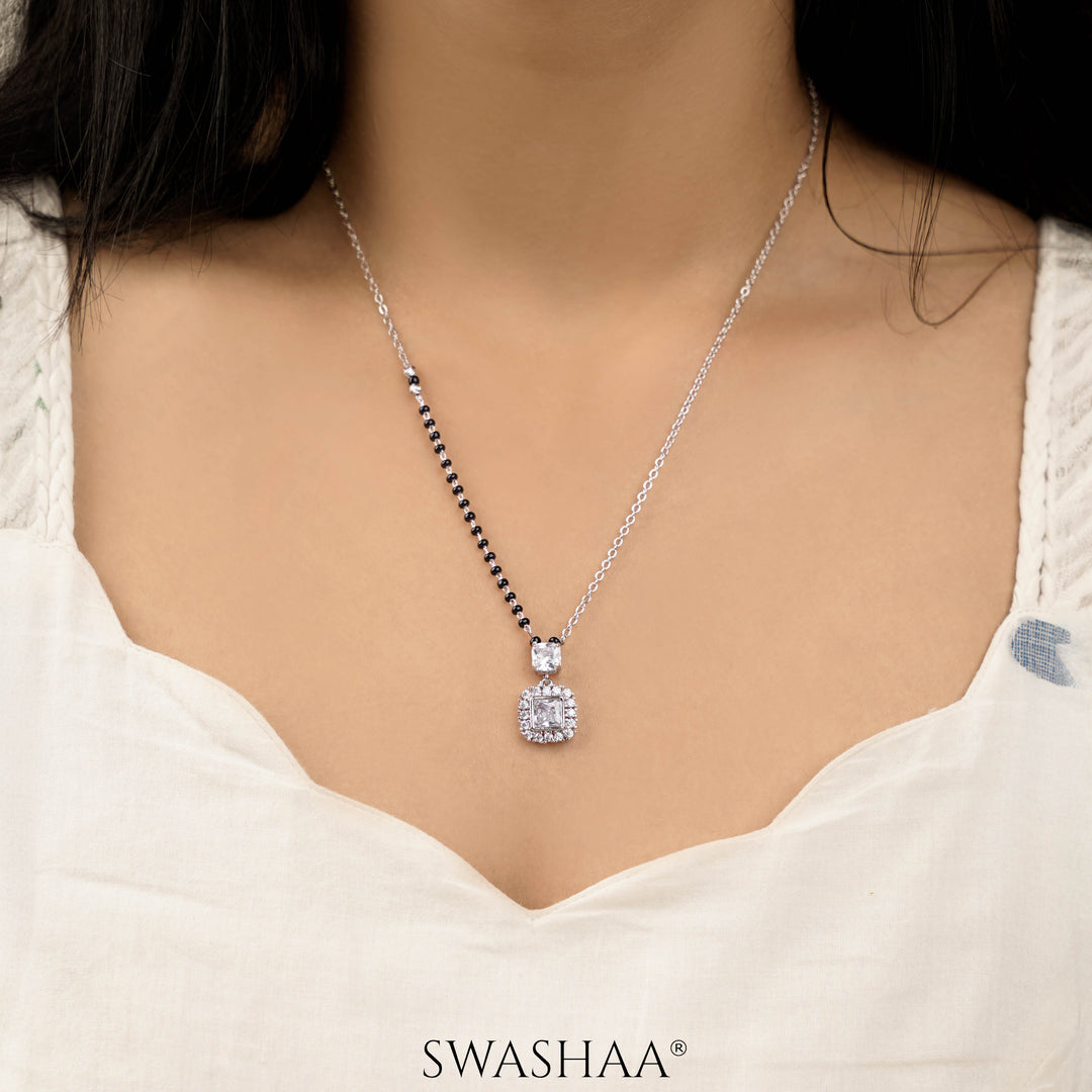 Kissha Silver Mangalsutra