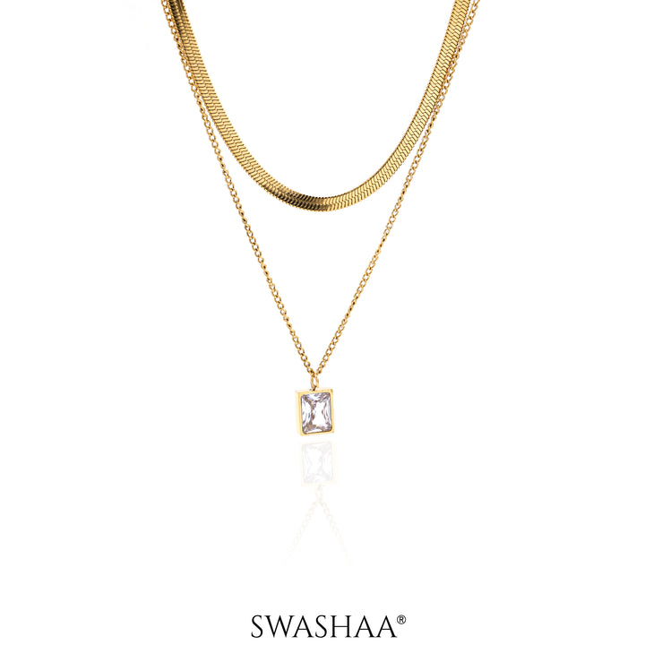 Layered Keri 18K Gold Plated Necklace