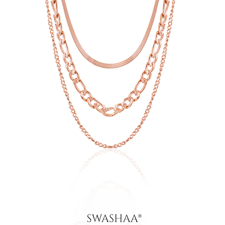 Lennon Rosegold Plated Necklace