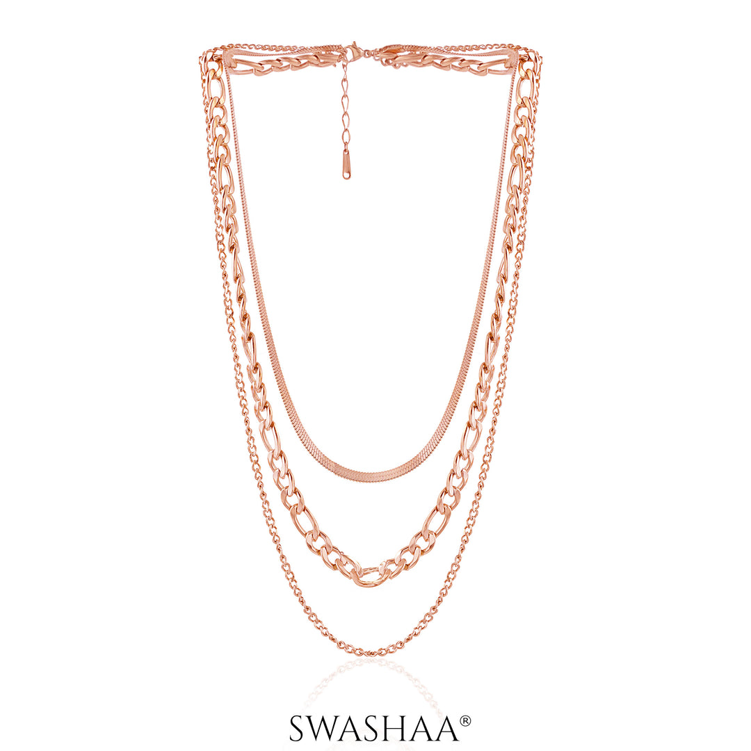 Lennon Rosegold Plated Necklace