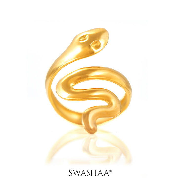 Lizz Snake 18K Gold Plated Ring