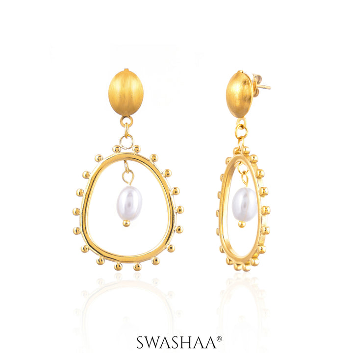 Loha Pearl 18K Gold Plated Earrings