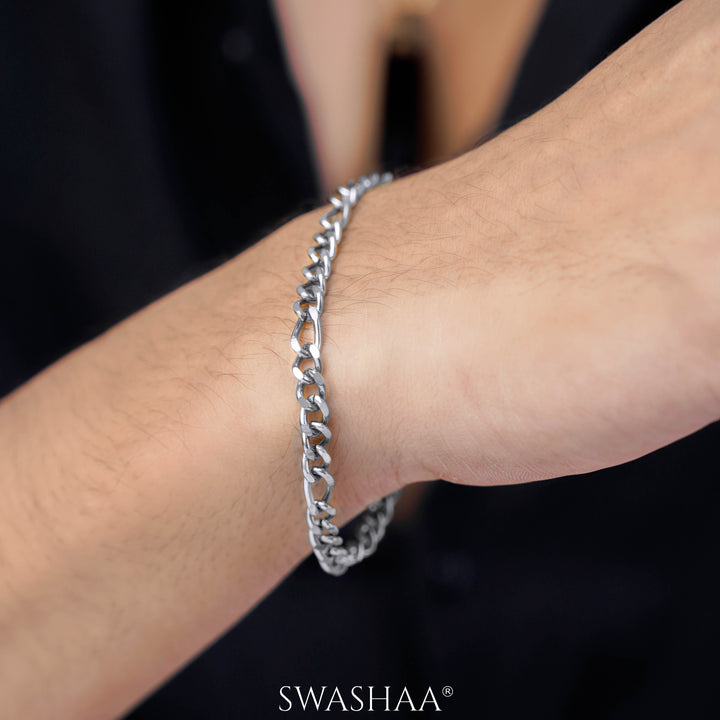 Marsho Silver Chain Men's Bracelet