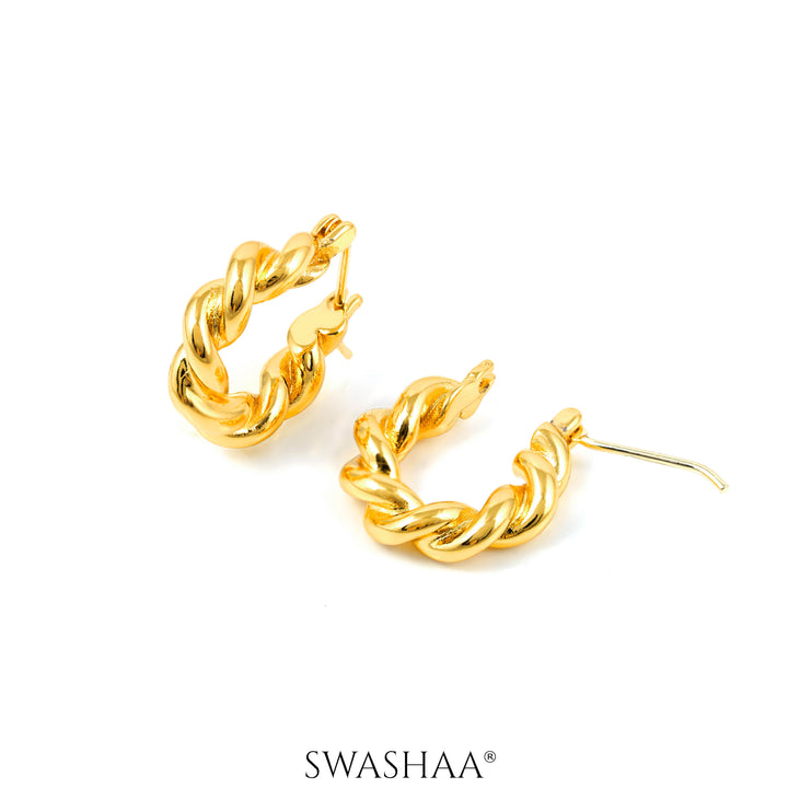 Marcus 18K Gold Plated Hoop Earrings