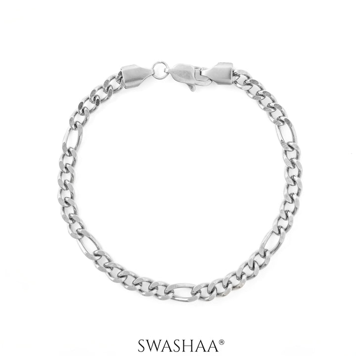 Marsho Silver Chain Men's Bracelet