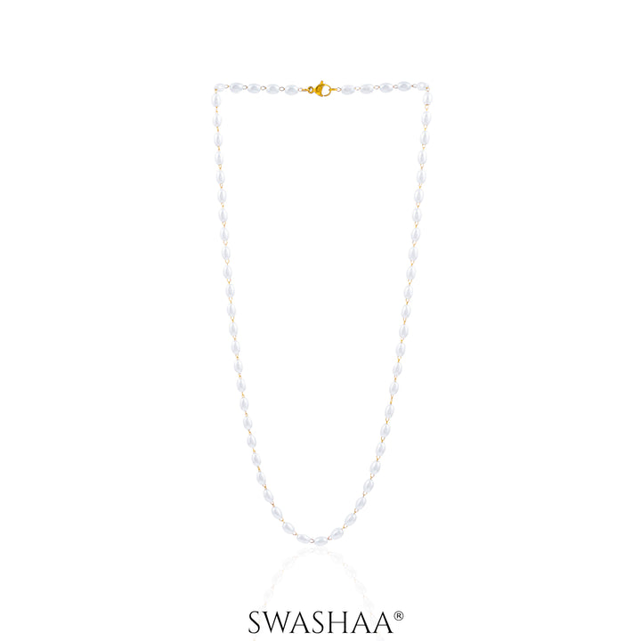 Meesha Pearl 18K Gold Plated Necklace