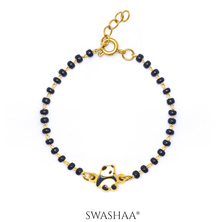 Mei Mei Panda 18K Gold Plated Kid's Nazariya Bracelet