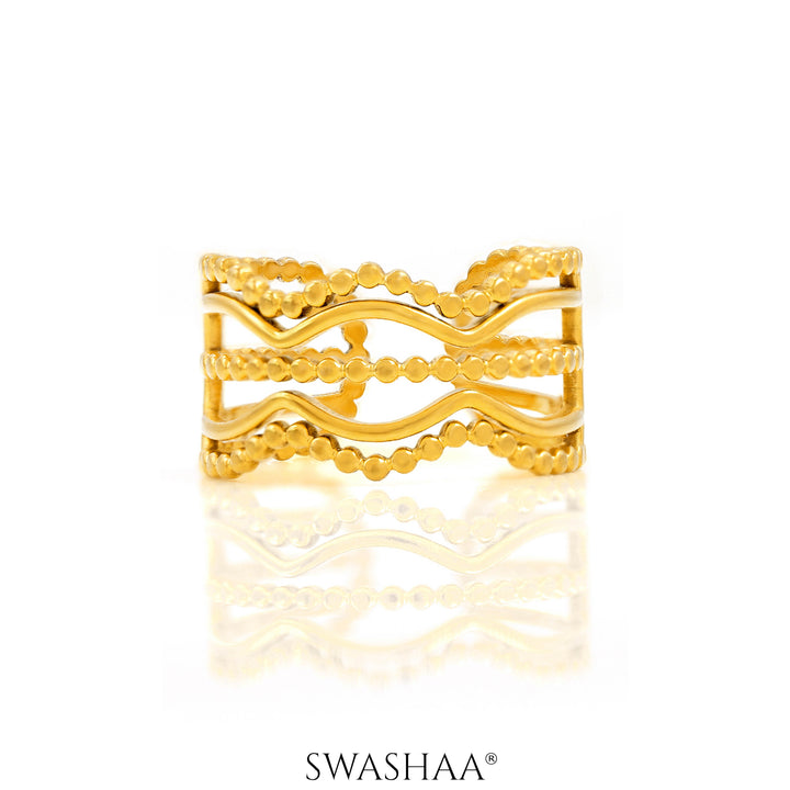 Milaan 18K Gold Plated Ring