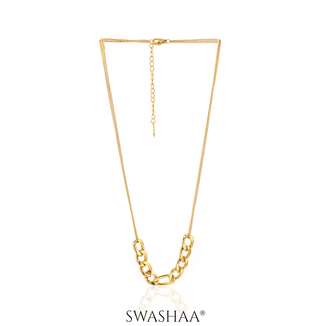 Mojave Chain 18K Gold Plated Necklace