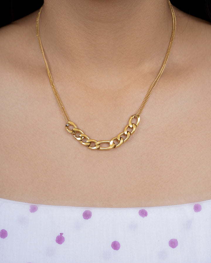 Mojave Chain 18K Gold Plated Necklace