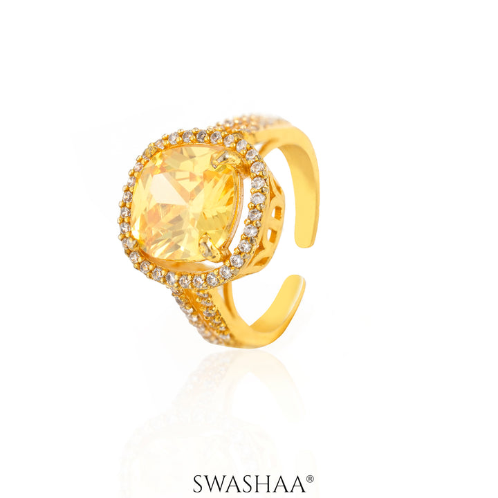 Nazneen 18K Gold Plated Ring