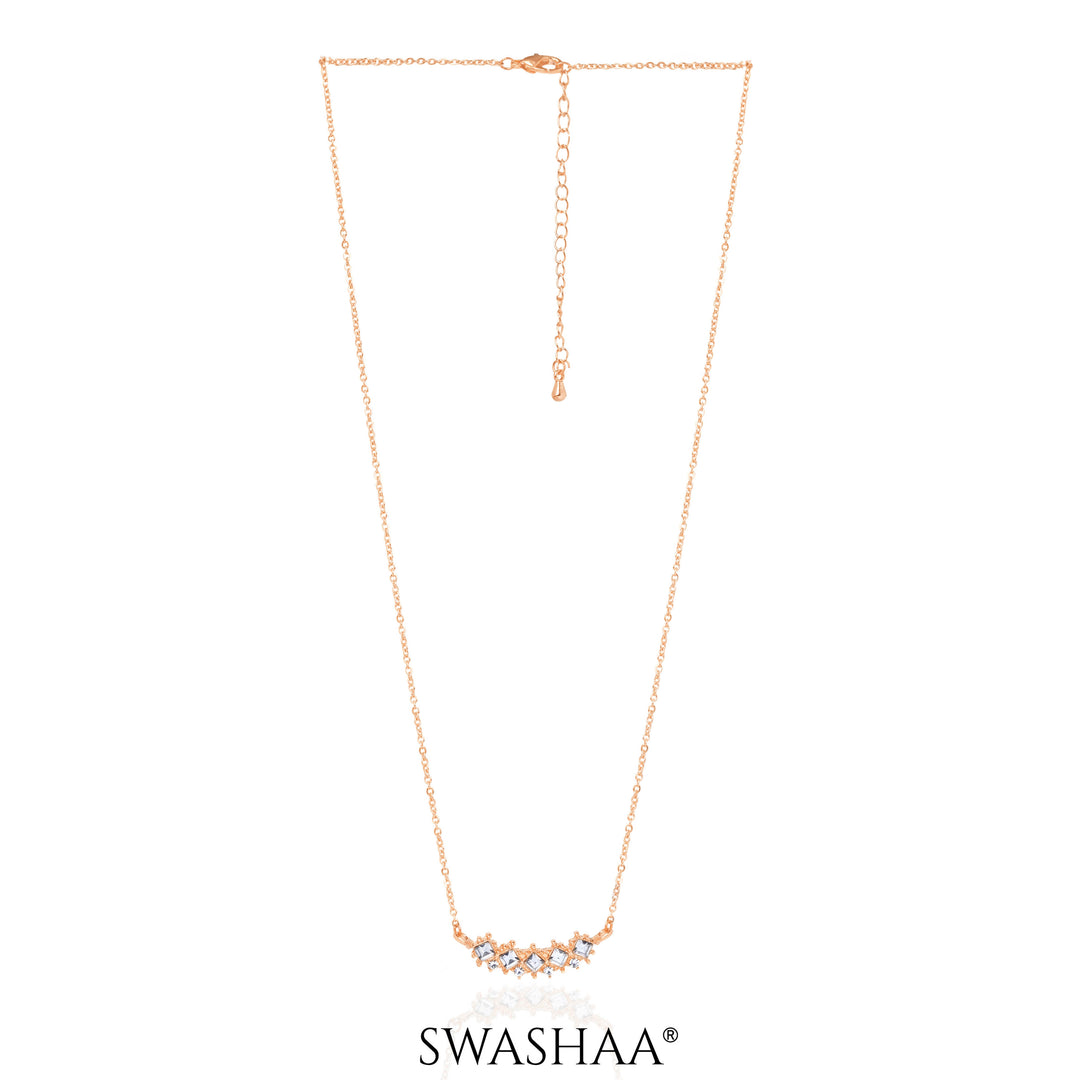 Nihaya Rosegold Plated Necklace