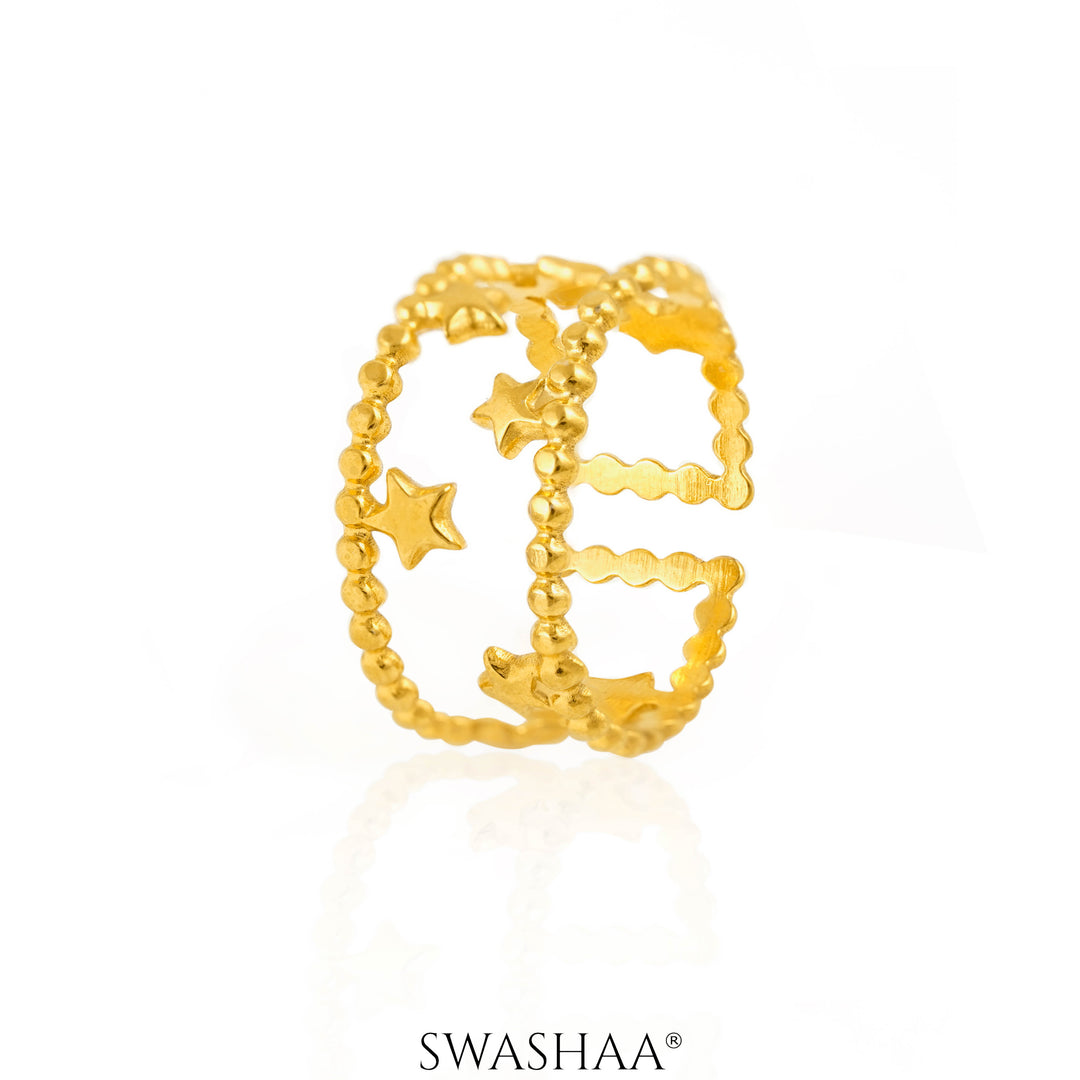 Nitara 18K Gold Plated Ring