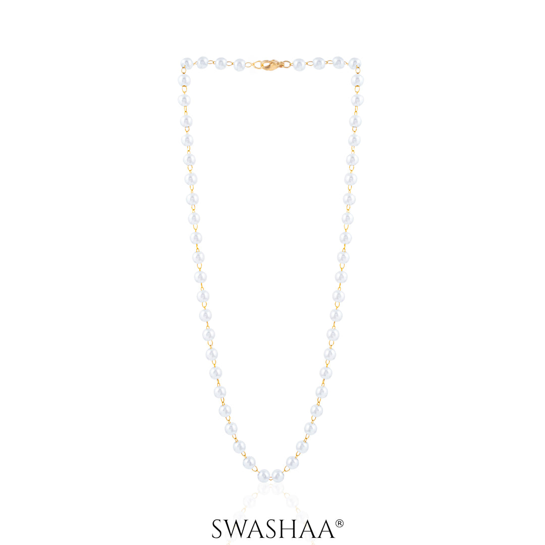 Olay Pearl 18K Gold Plated Necklace