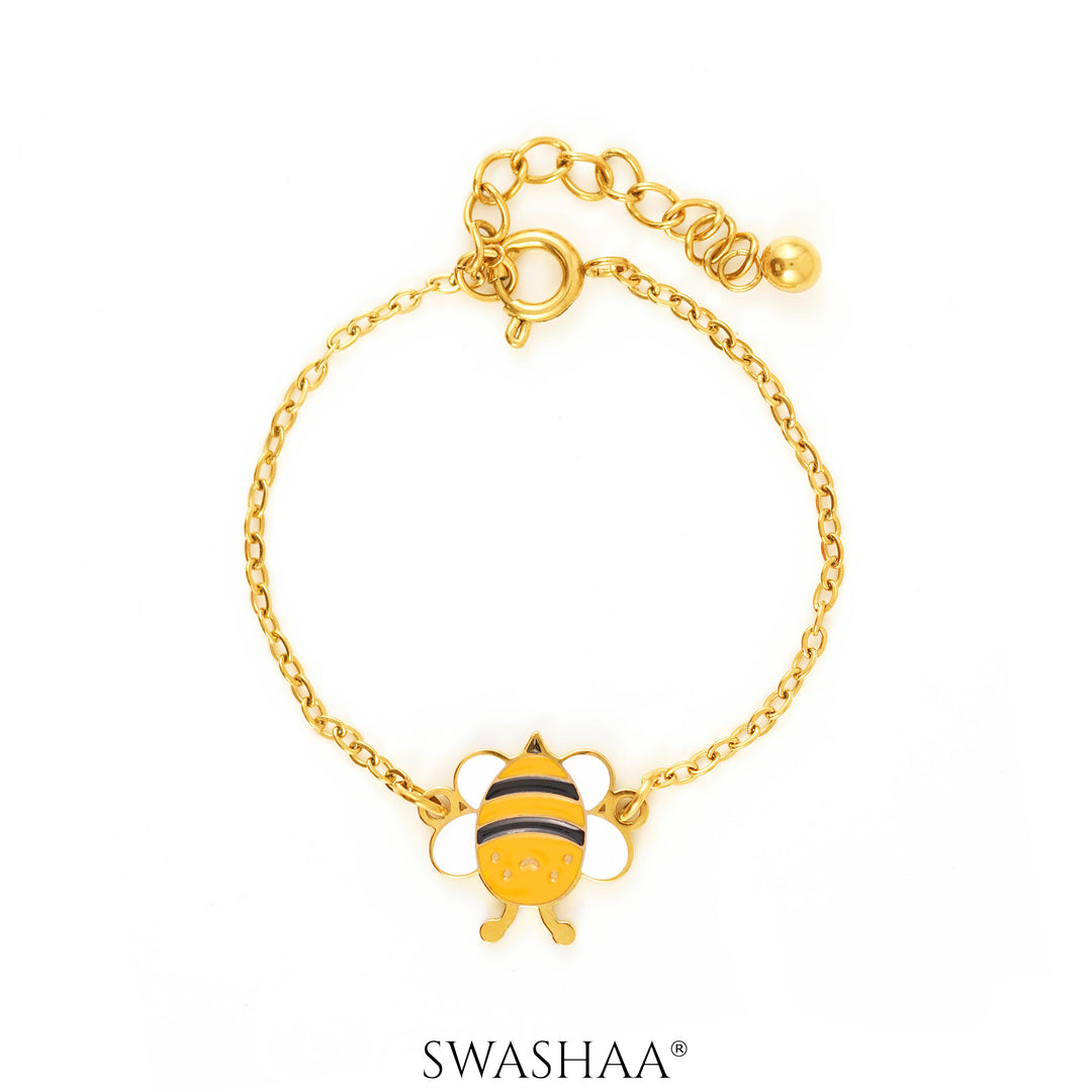 Peeka Butterfly 18K Gold Plated Kid's Bracelet