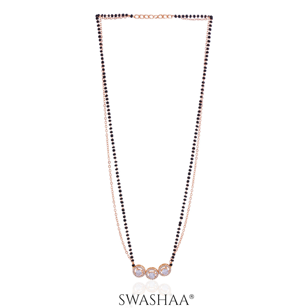 Pihu Rosegold Plated Mangalsutra