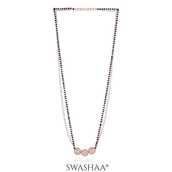 Pihu Rosegold Plated Mangalsutra