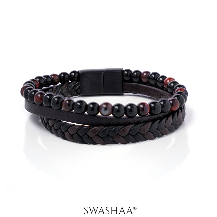 Ragnar Men's Leather Bracelet