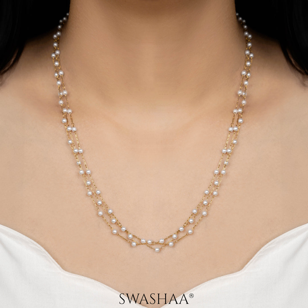 Rain Pearl 18K Gold Plated Necklace