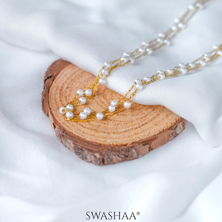 Rain Pearl 18K Gold Plated Necklace