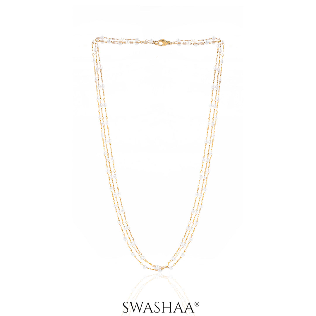 Rain Pearl 18K Gold Plated Necklace