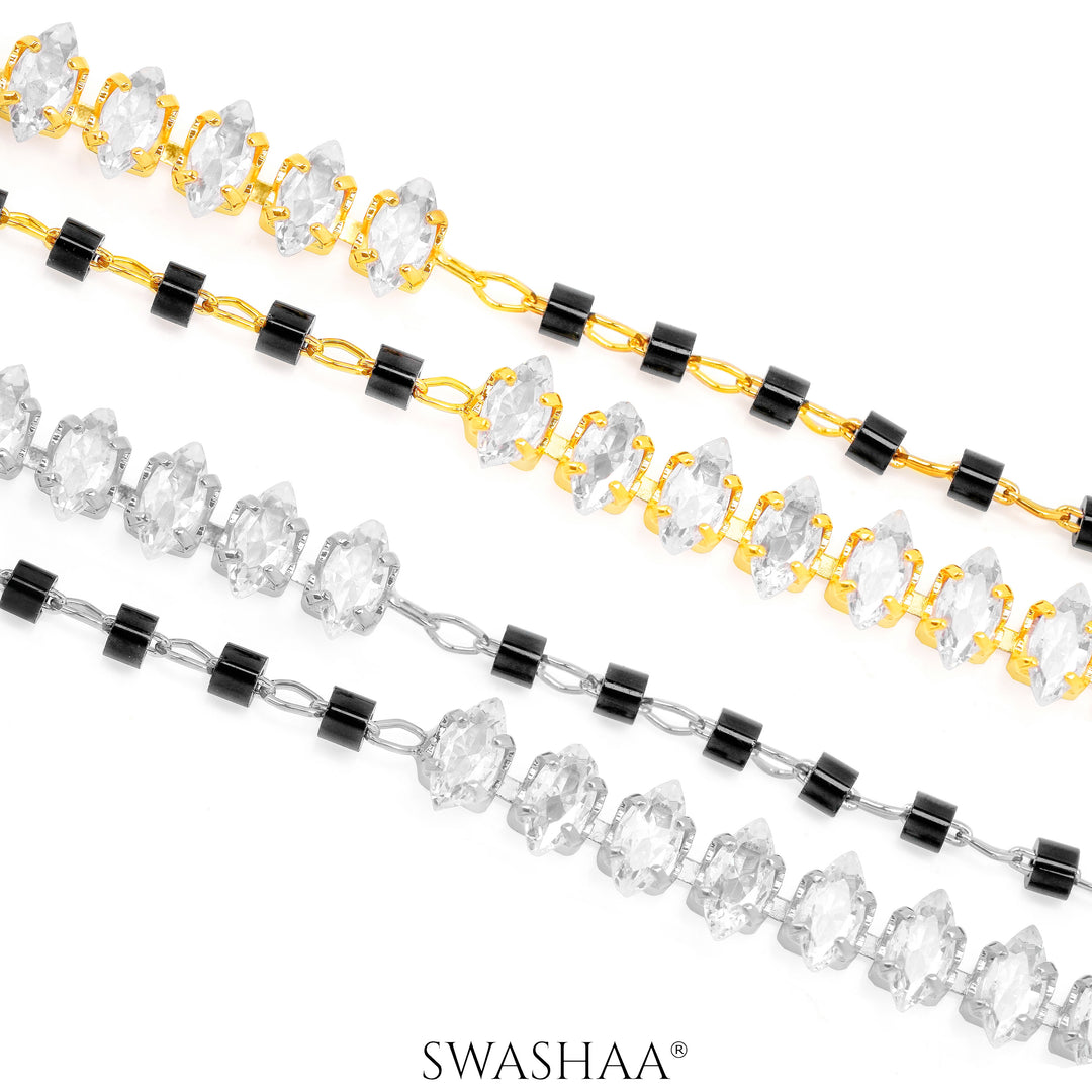 Rehaa Marquise Diamond Mangalsutra Bracelet