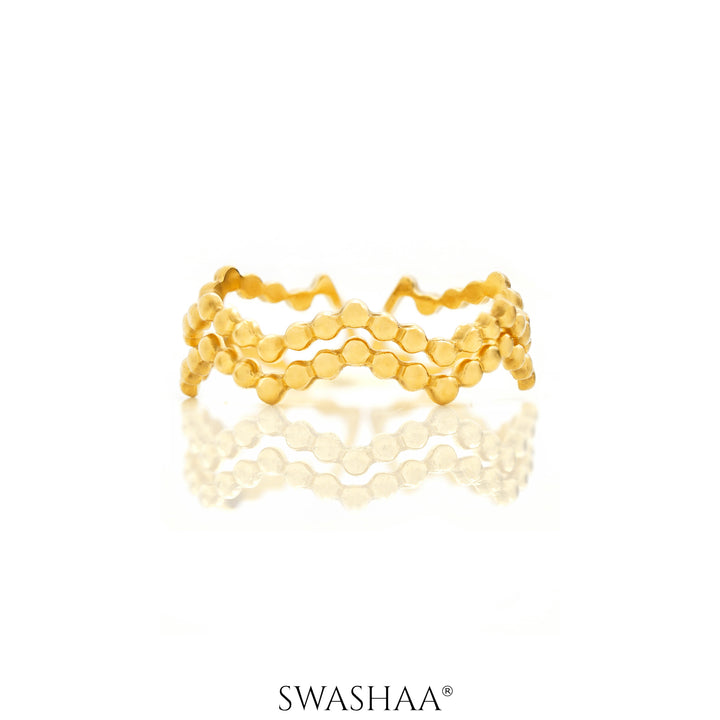 Riviera 18K Gold Plated Ring