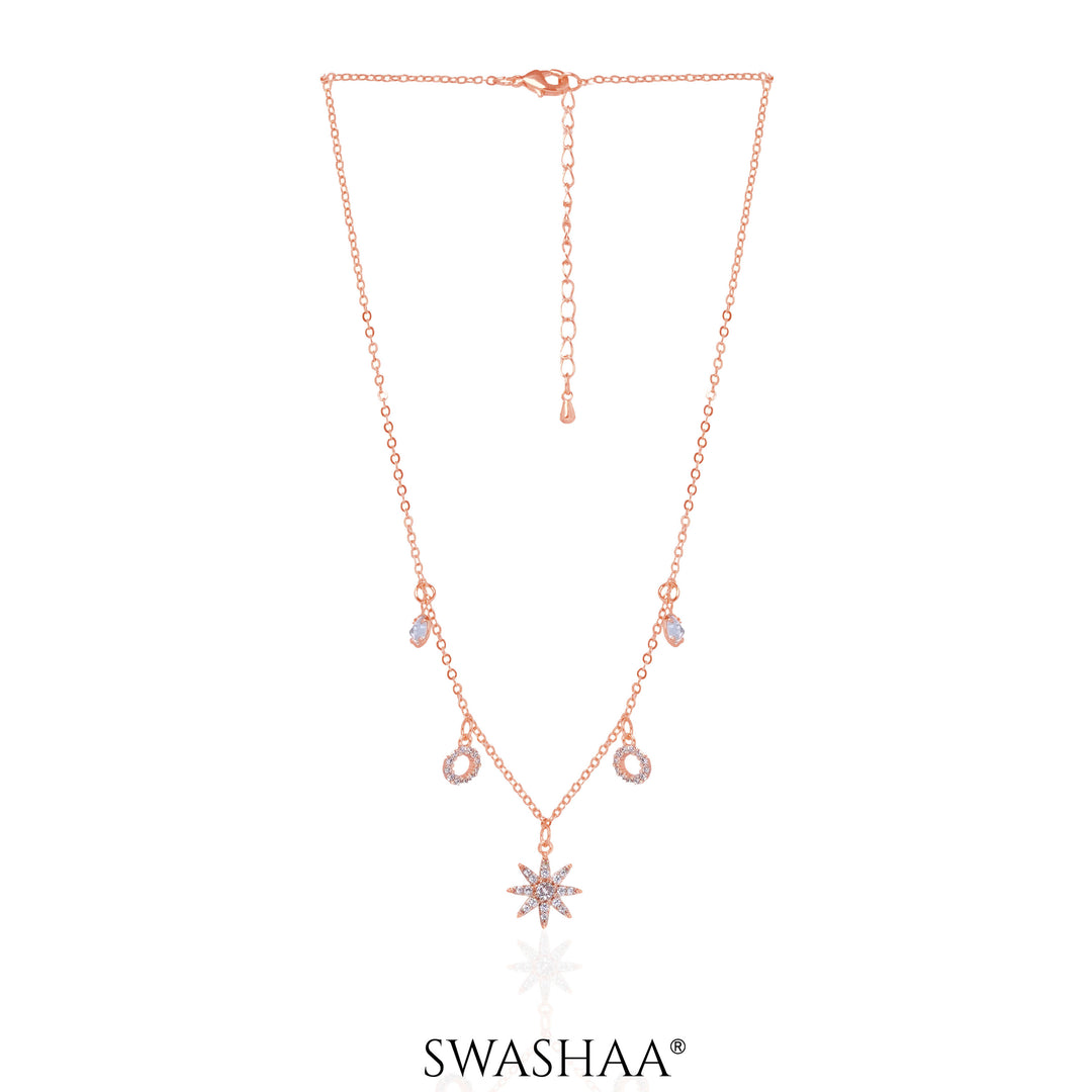 Rosa Rosegold Plated Necklace