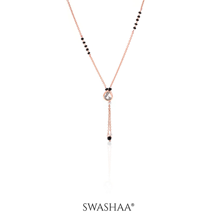 Shyla Rosegold Plated Mangalsutra