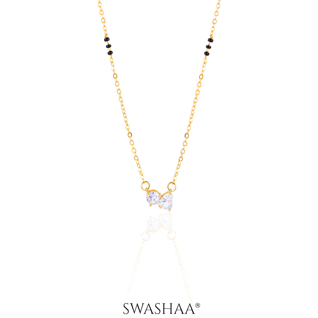 Saanvi Solitaire 18K Gold Plated Mangalsutra