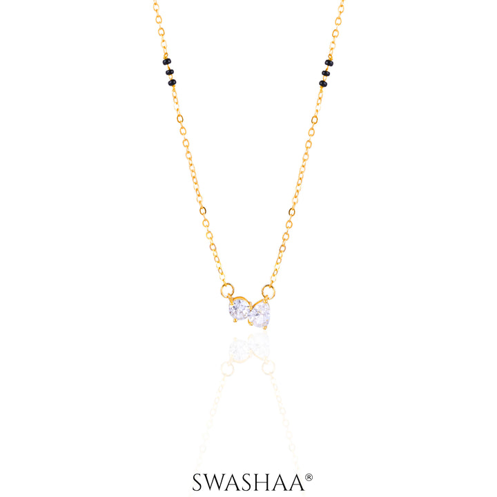 Saanvi Solitaire 18K Gold Plated Mangalsutra