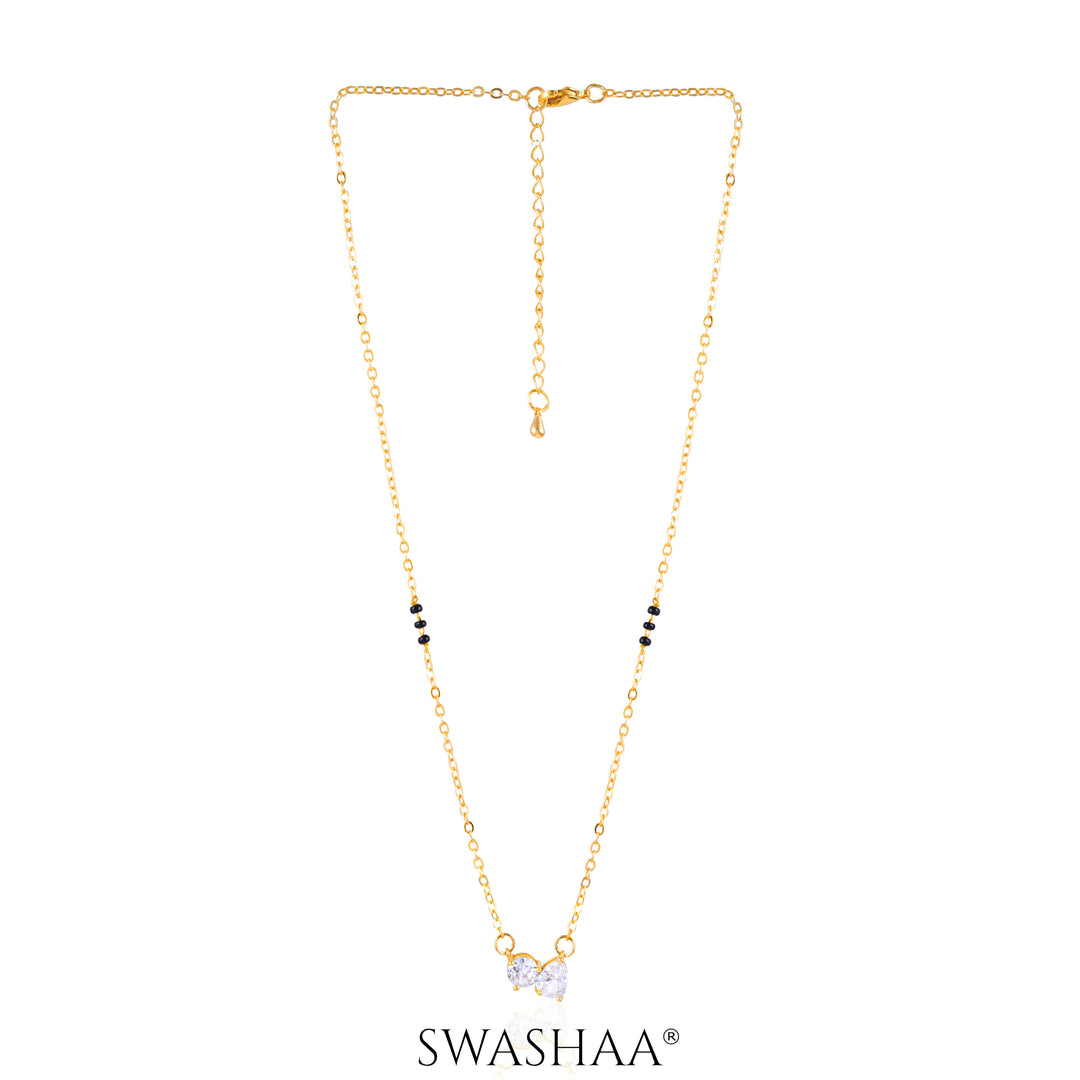 Saanvi Solitaire 18K Gold Plated Mangalsutra