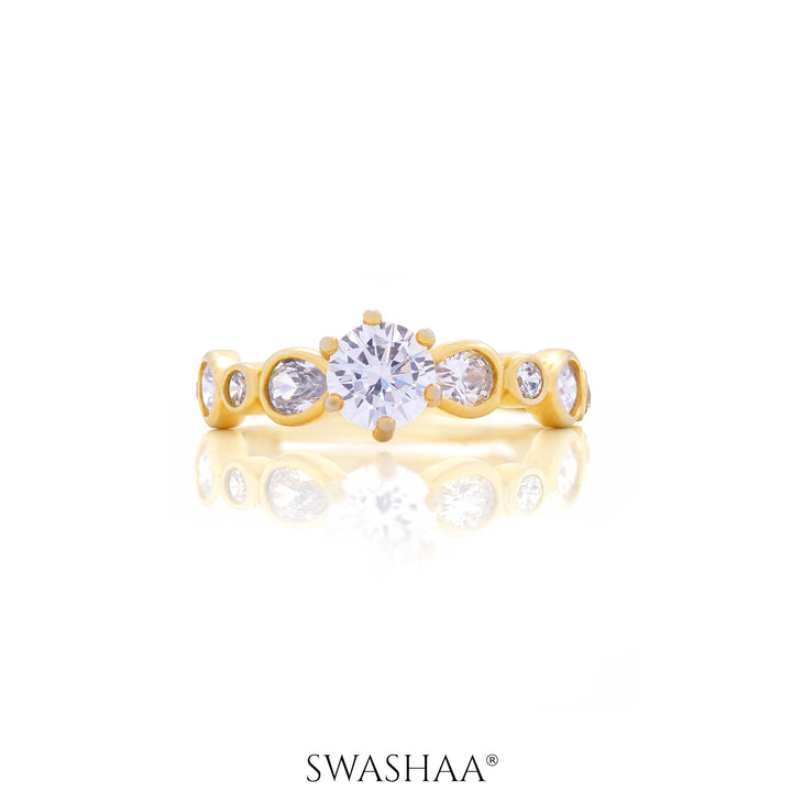 Saira 18K Gold Plated Ring