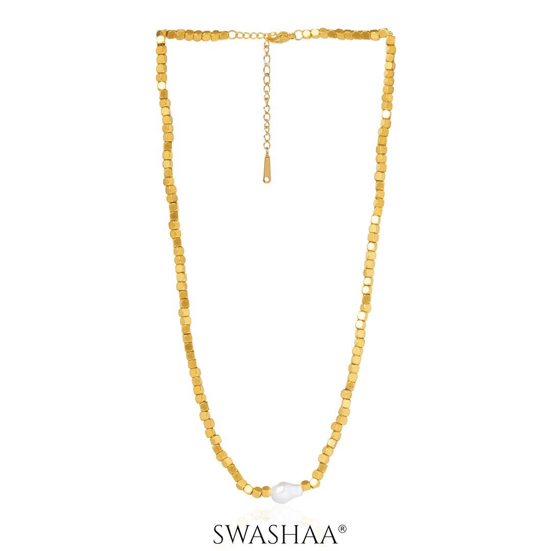 Shaaina 18K Gold Plated Choker Necklace