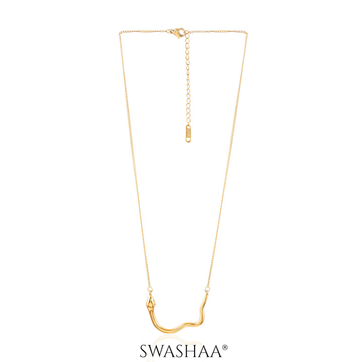 Sienna Snake 18K Gold Plated Necklace