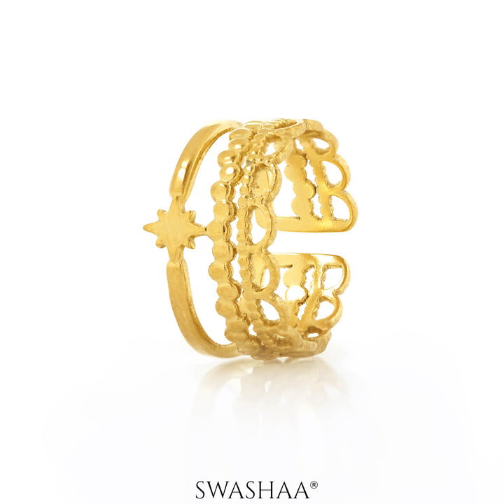 Silas 18K Gold Plated Ring