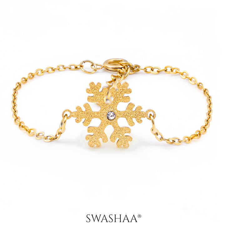 Snowflake 18K Gold Plated Kid's Bracelet