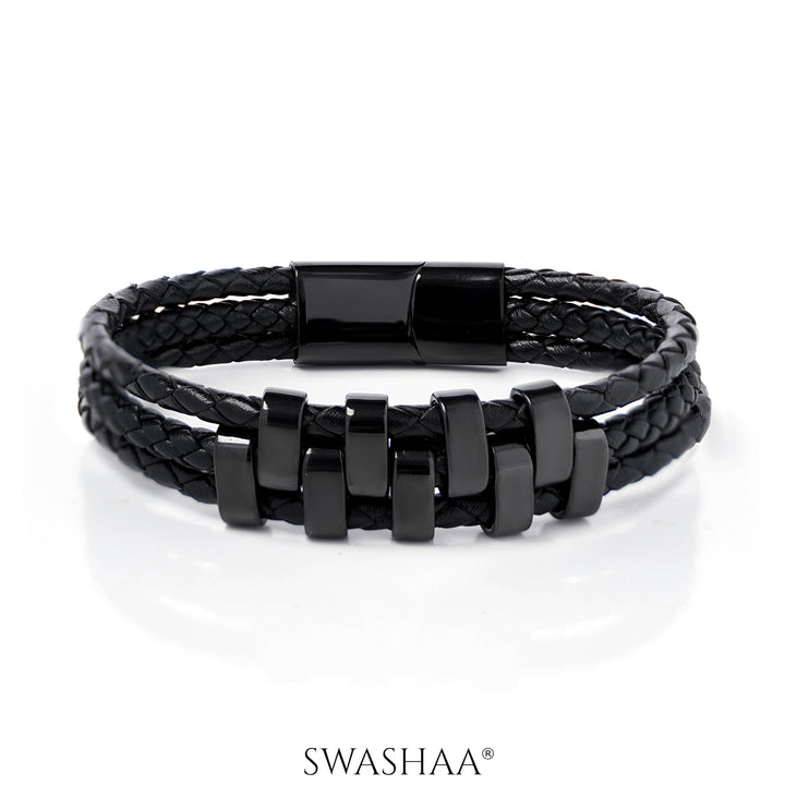 Sol Men's Leather Bracelet