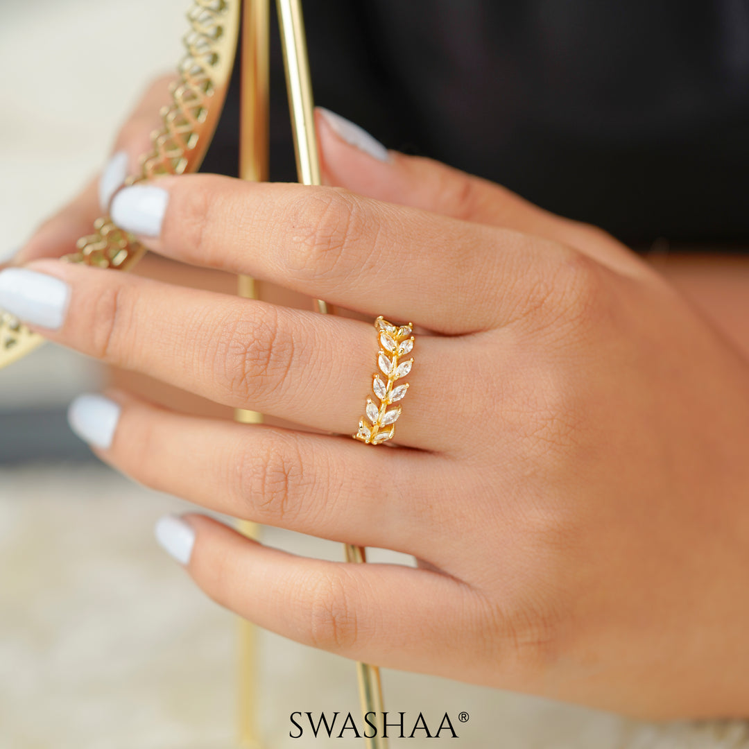 Sophia Petals 14K Gold Plated Ring