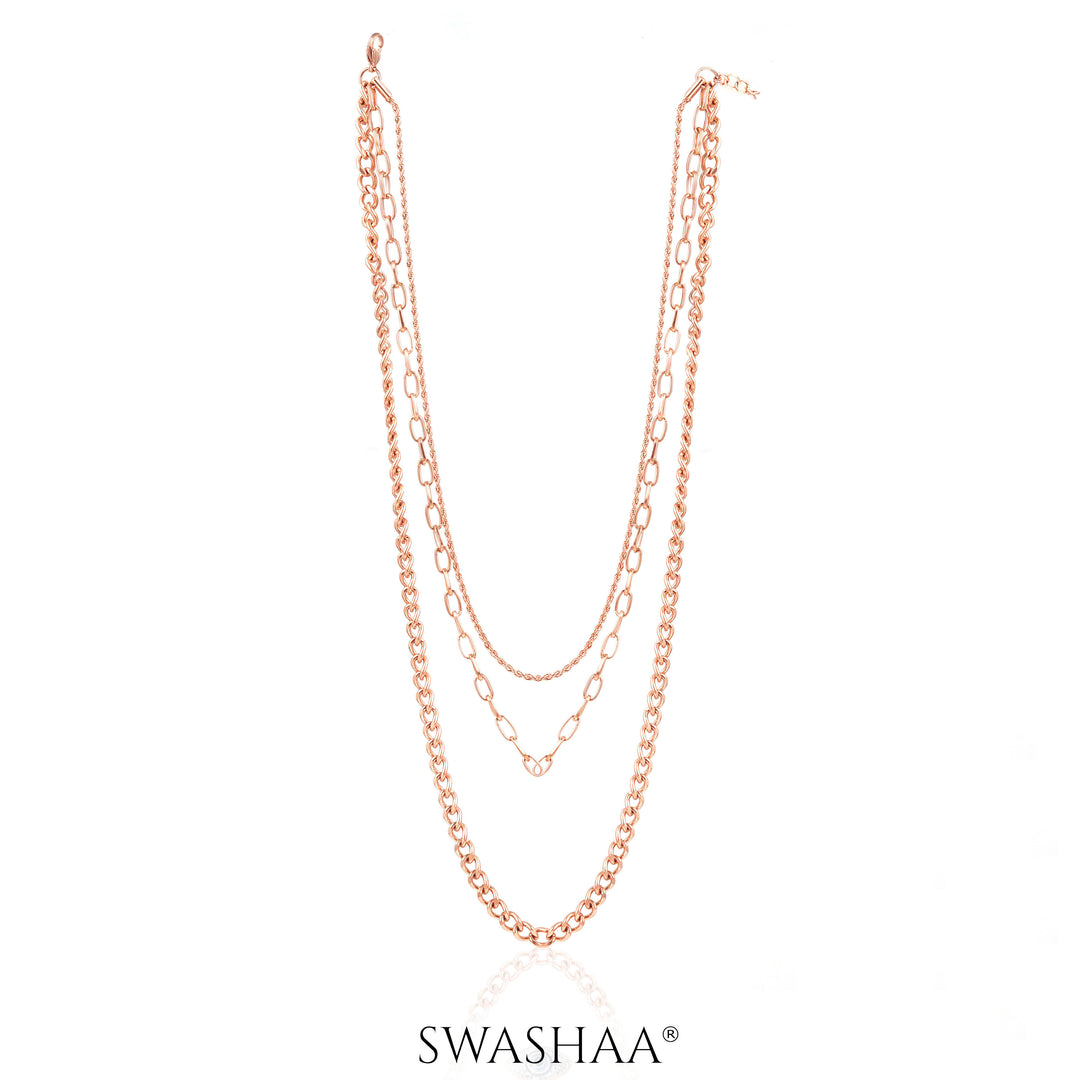 Sydney Rosegold Plated Men's Chain