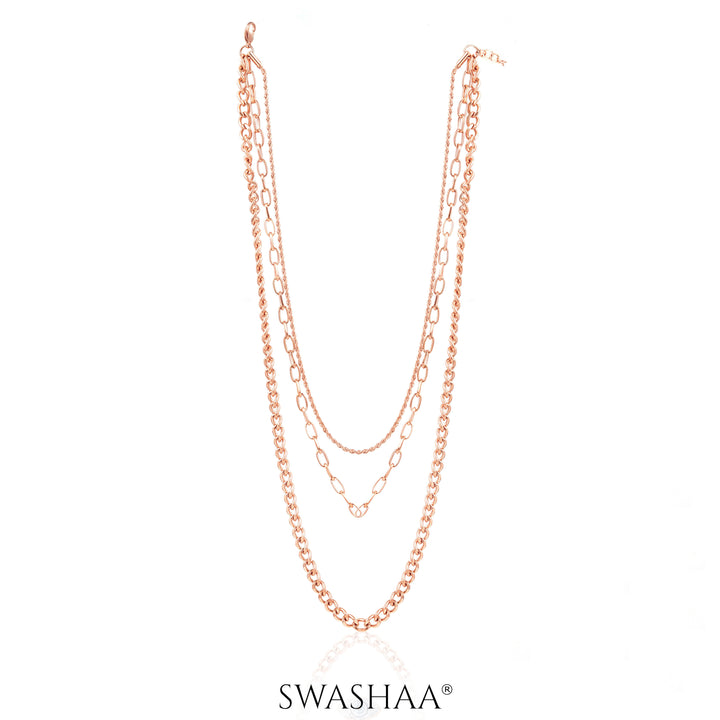 Sydney Rosegold Plated Men's Chain