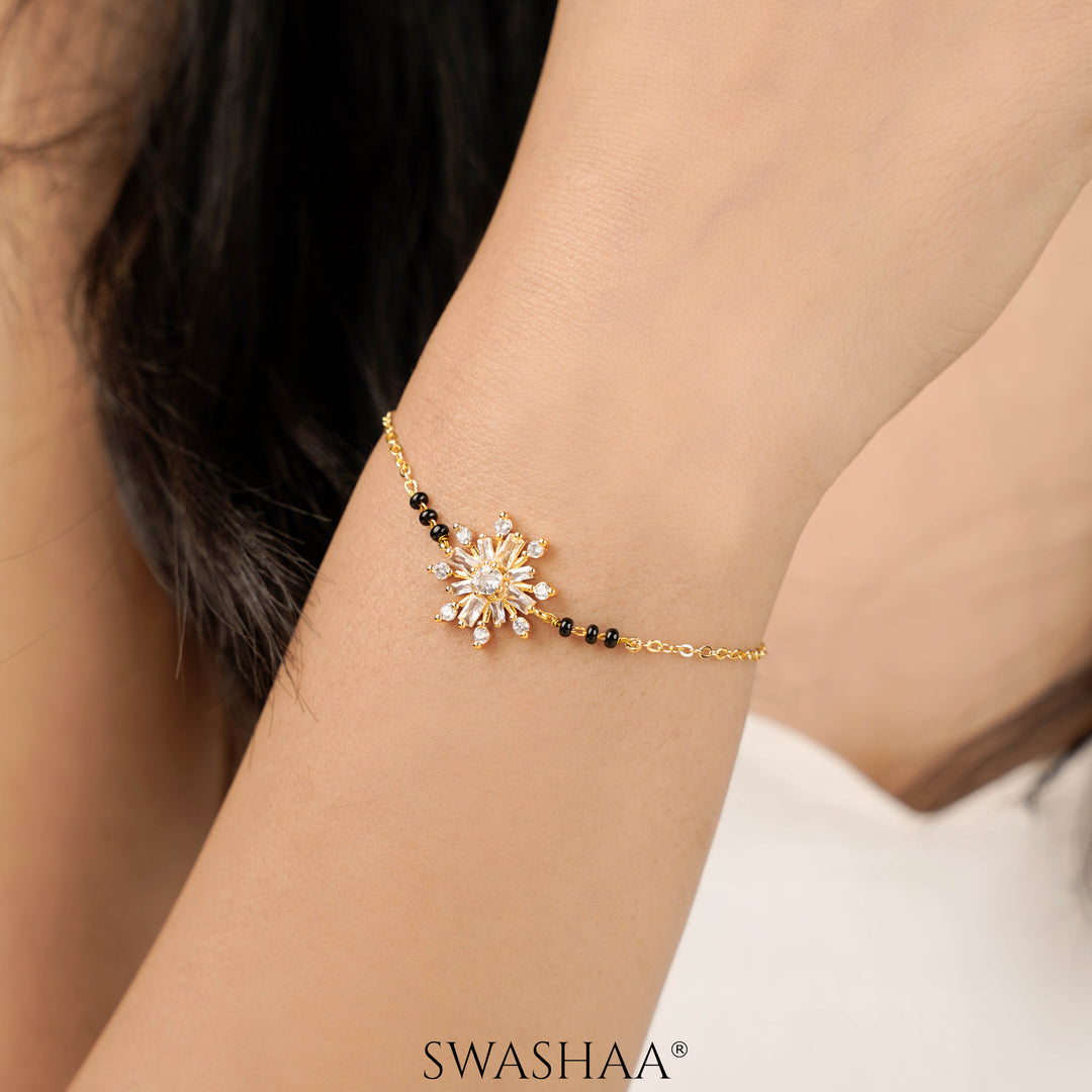 Tara 14K Gold Plated Mangalsutra Bracelet