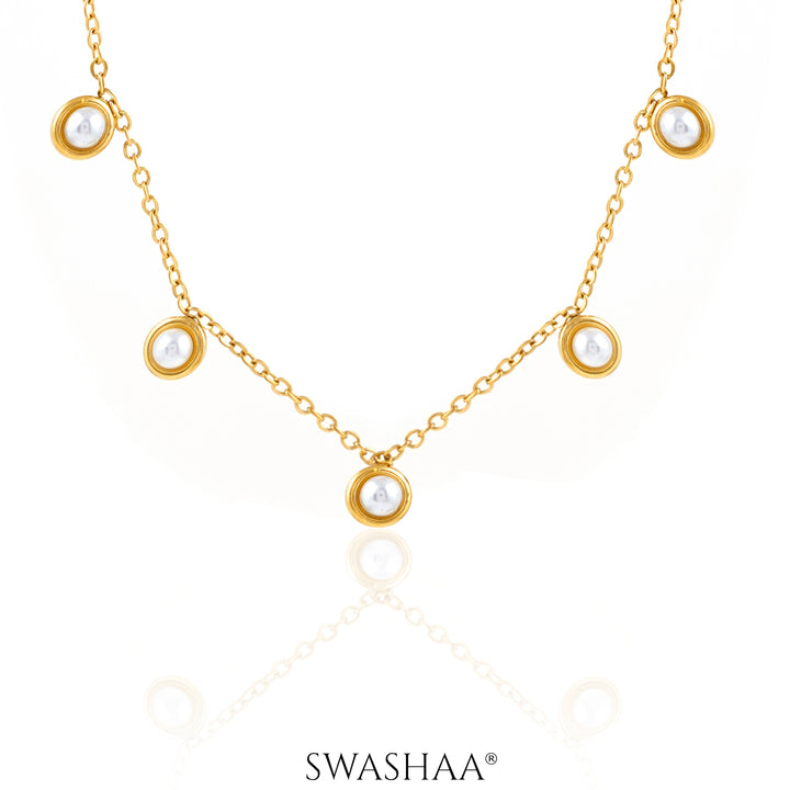 Uni Pearl 18K Gold Plated Necklace