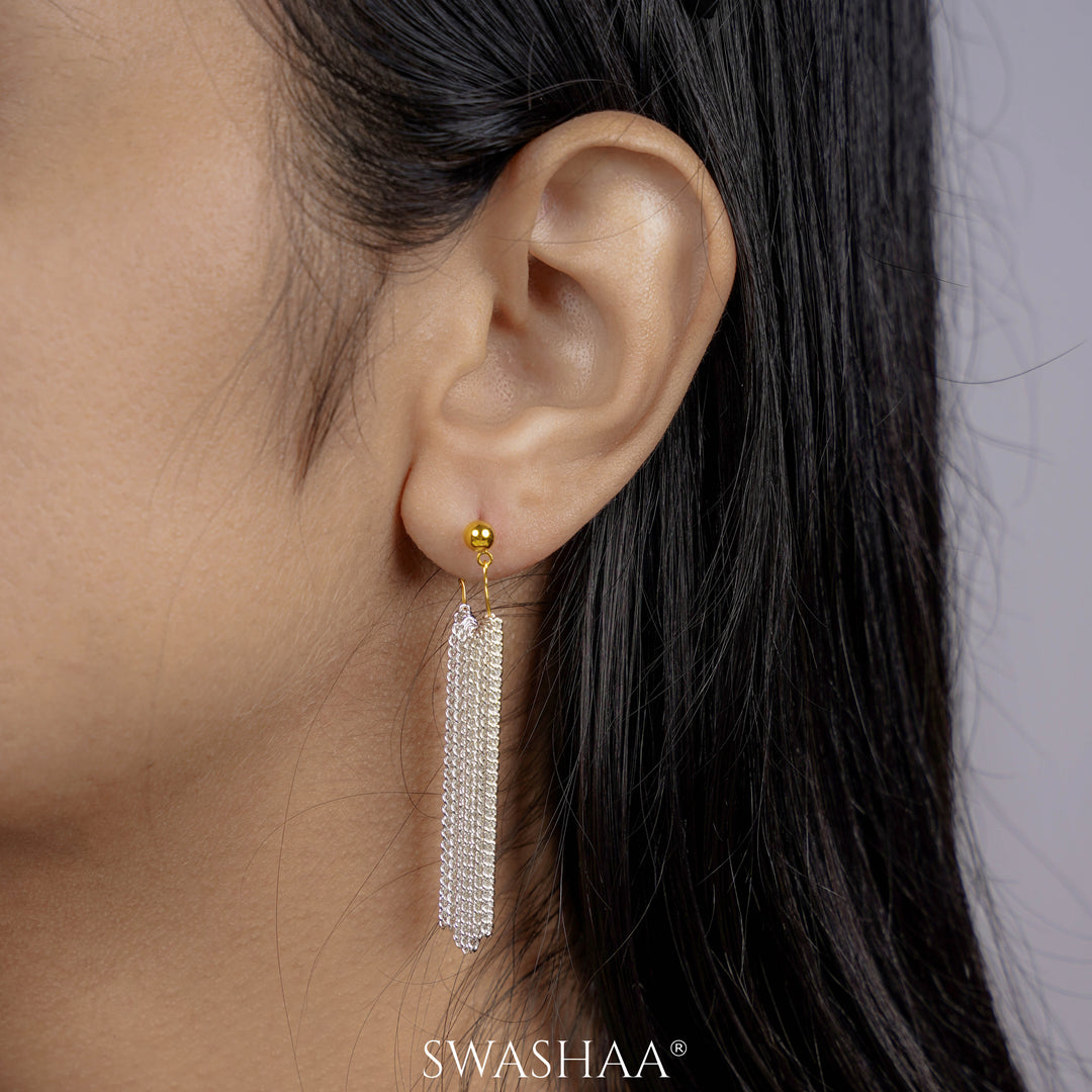 Venus Chain 18K Gold Plated Hoop Earrings