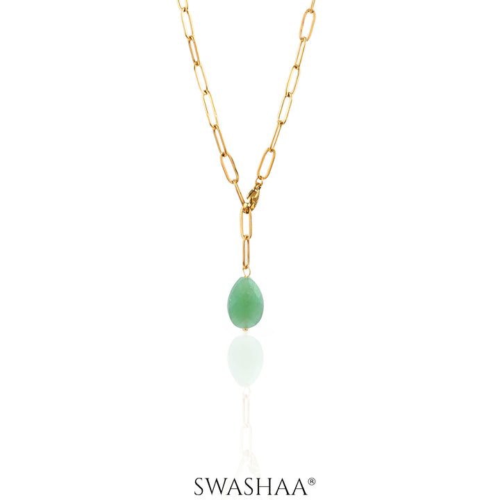 Verdure Drop 18K Gold Plated Necklace