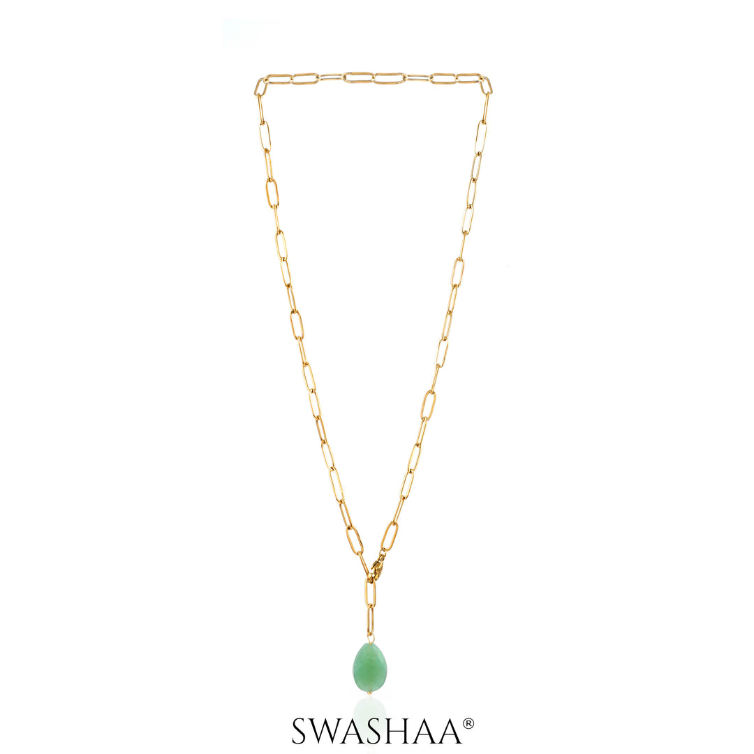 Verdure Drop 18K Gold Plated Necklace