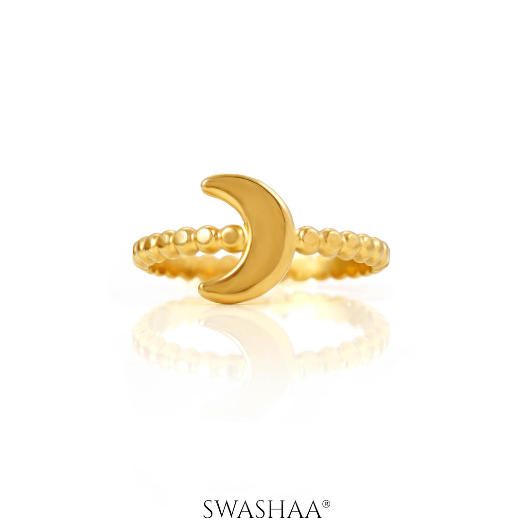 Zeus Moon 18K Gold Plated Ring