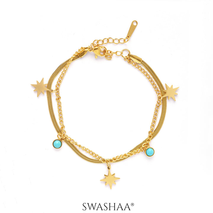 Zoya Star 18K Gold Plated Bracelet